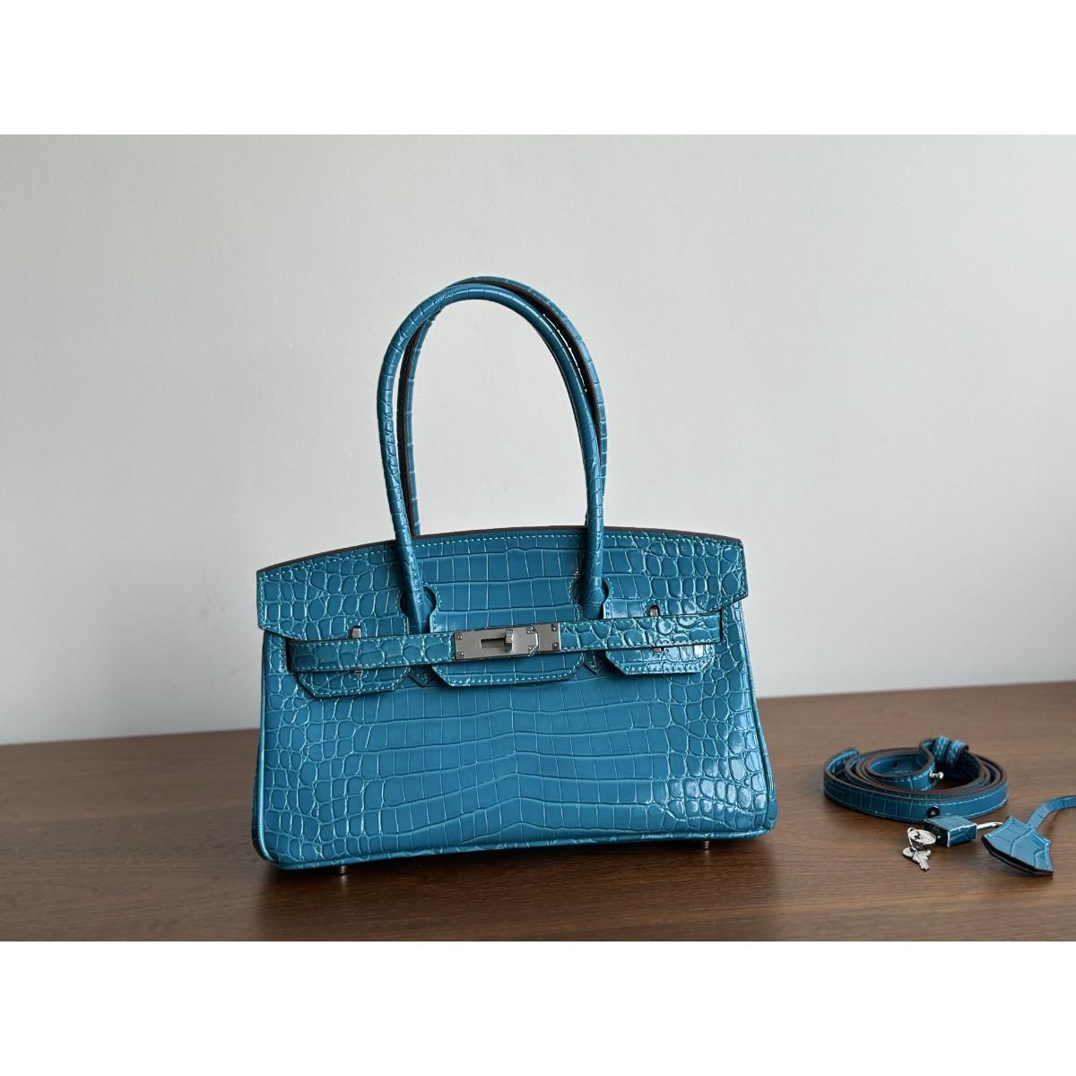 Kazilan 30 Platinum Horizontal Crocodile Leather