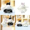 Cartoon Rabbit Plush Doll With Pp Cotton Filling For Handbag Decoration