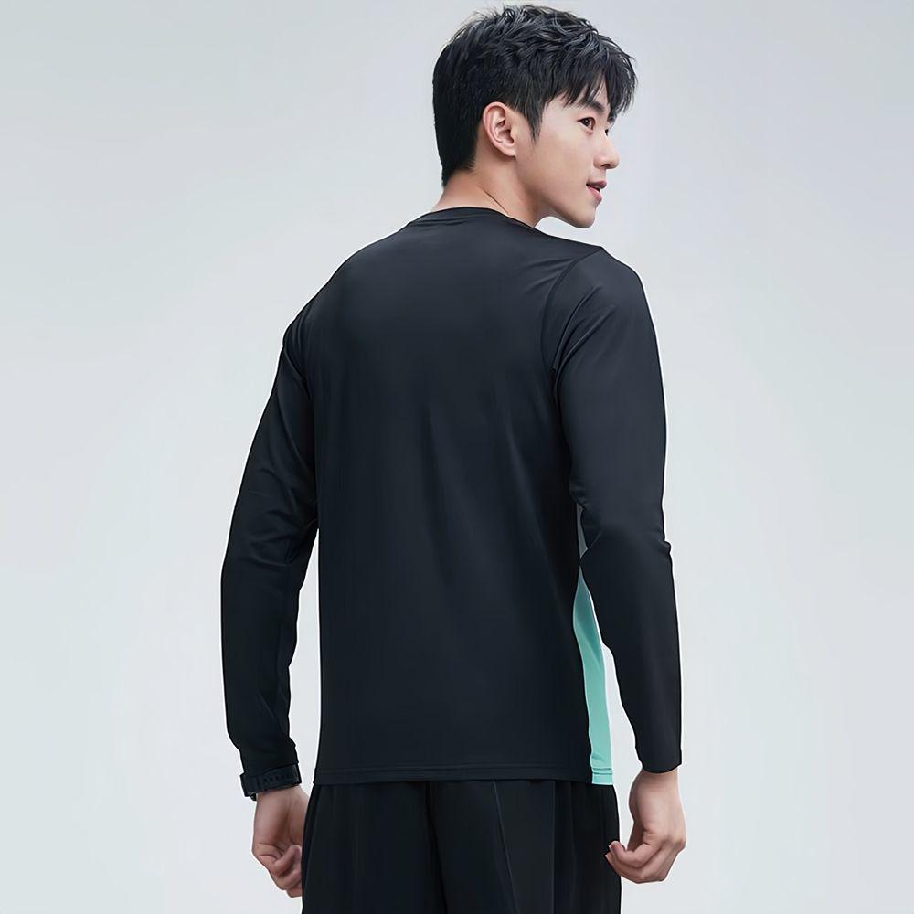 Men's Quick-Dry Long-Sleeve Sports Shirt - Breathable, Loose Fit for Fitness, Running, Badminton