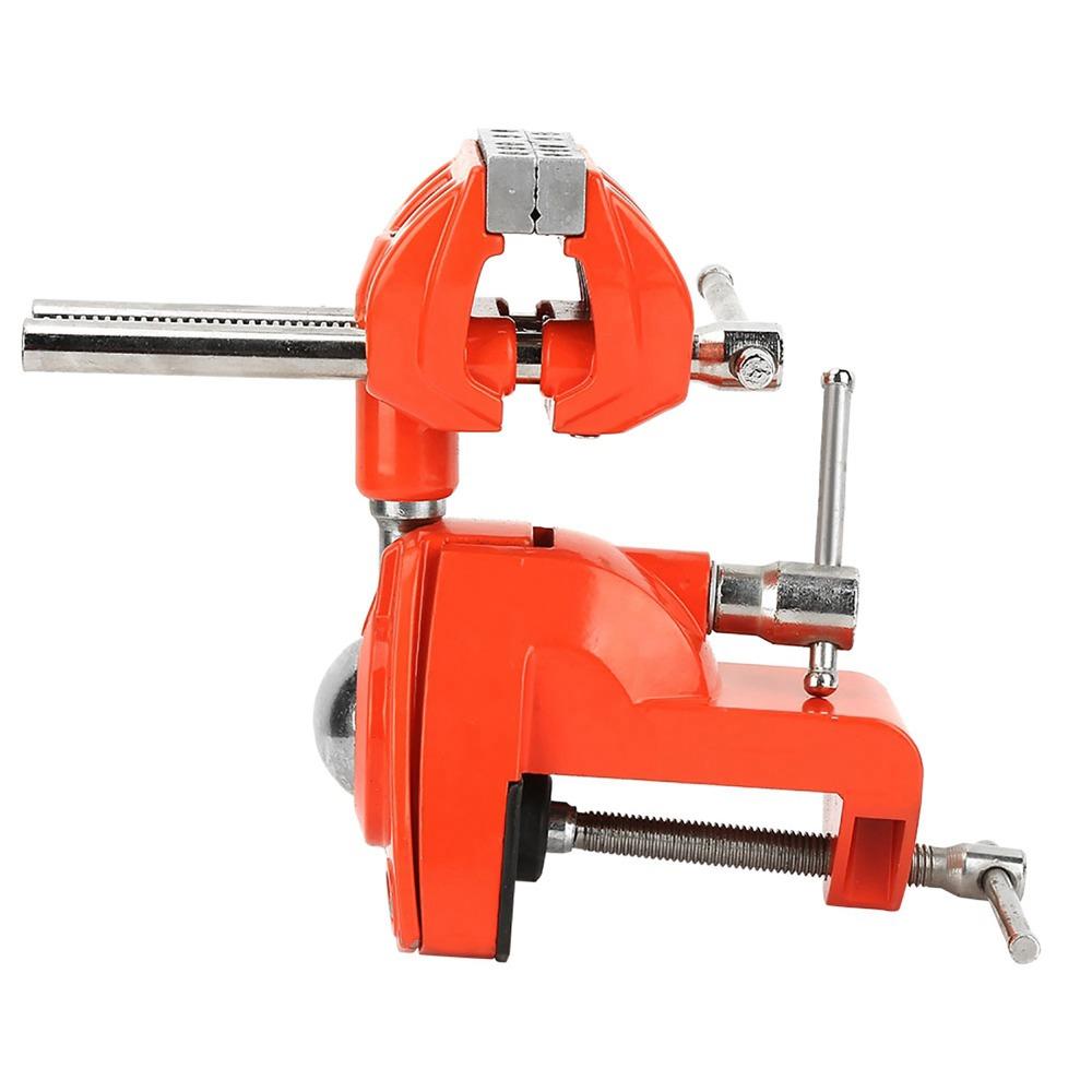 360° Rotating Mini Rotating Clamp Vise Swivel Base Table Clamp Vise Heavy Duty Vise Woodworking