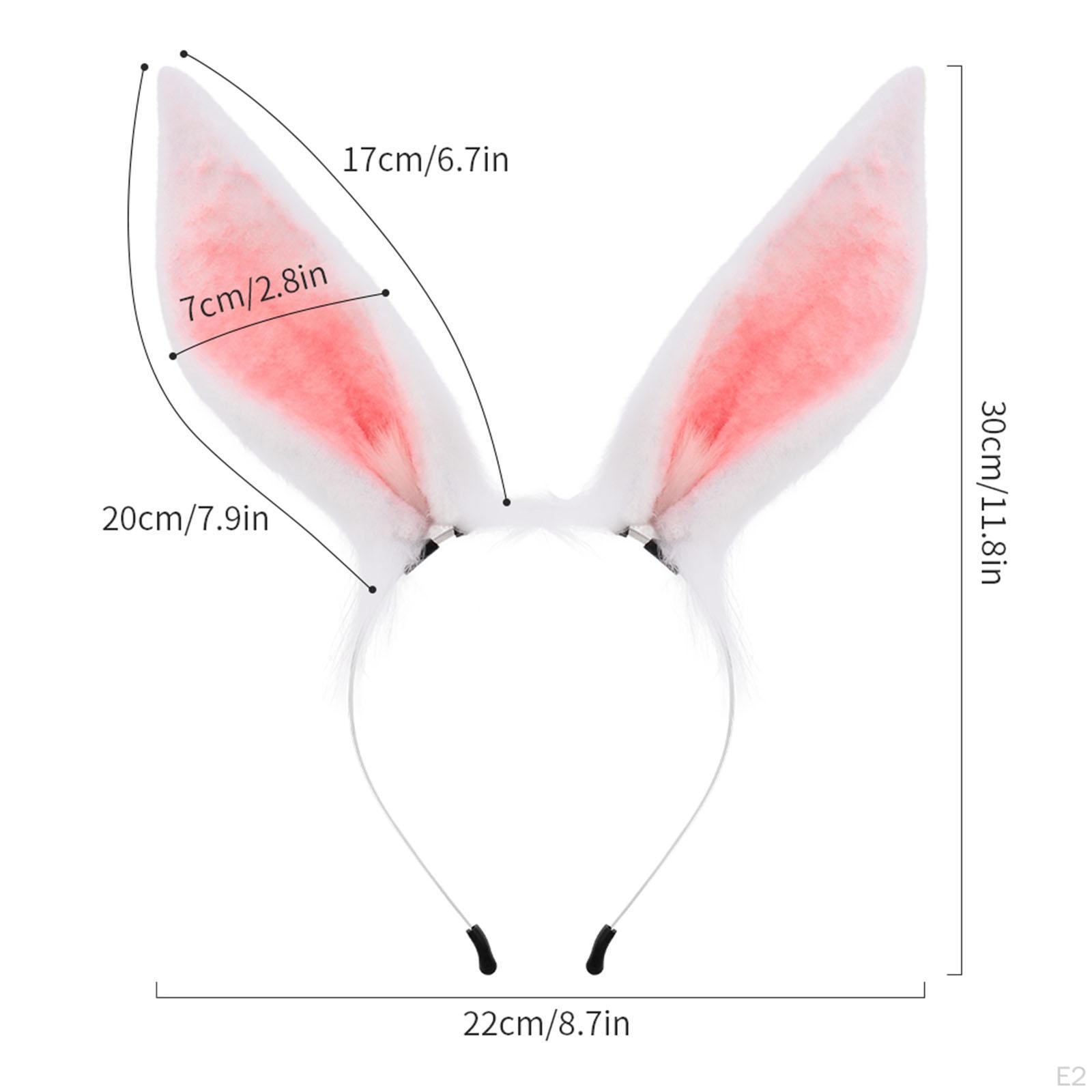 Повязка на голову с кроличьими ушками в виде животных — фото 3