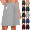 Men's Quick-drying And Breathable Sports Shorts With Loose Fit, Casual , Pocket Design, Suitable For Outdoor Running, Training And Fitness.