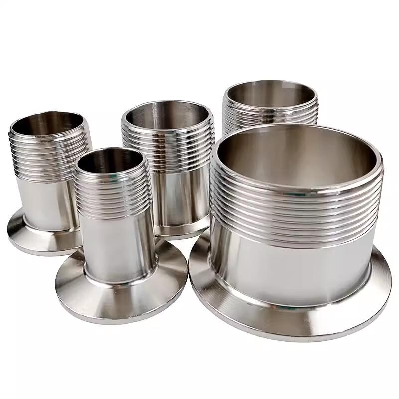 Stainless Steel Sanitary Quick-Install External Thread Clamp Connector