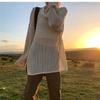 Fashion Loose Long Sleeve Hollow Out Knitted Sweater Women Casual Outer Blouse Thin Hollow Spring Summer Covers Up Long Air-conditioning Shirt Top