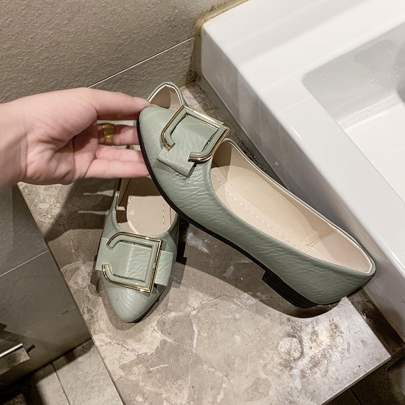 New Korean Version of A Footstool Lazy Shoes Pointed Women's Shoes Shallow Mouth A Footstool Lazy Shoes