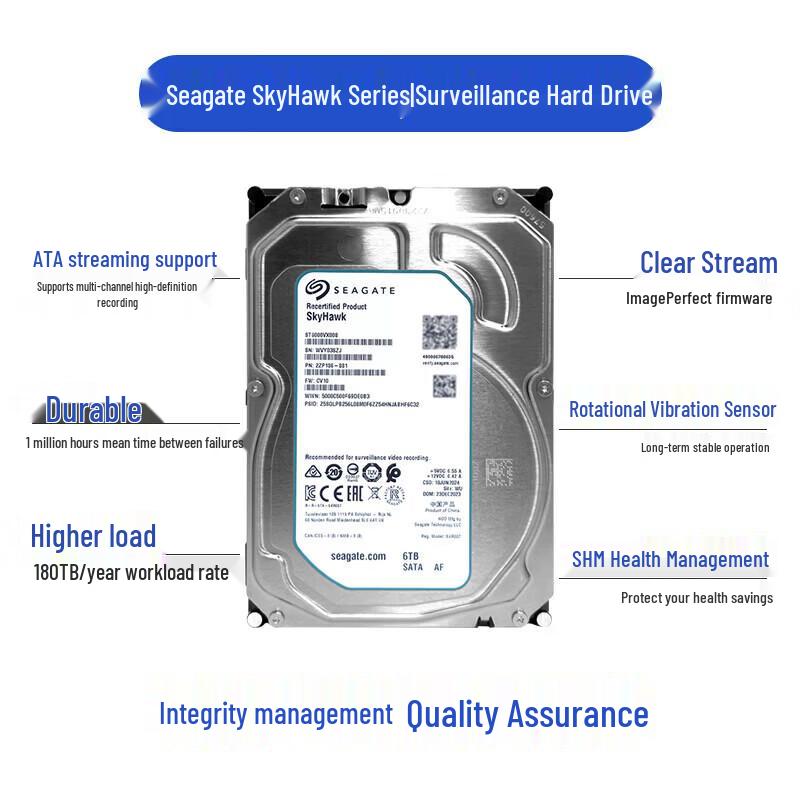 Seagate SkyHawk 6TB Surveillance Hard Drive