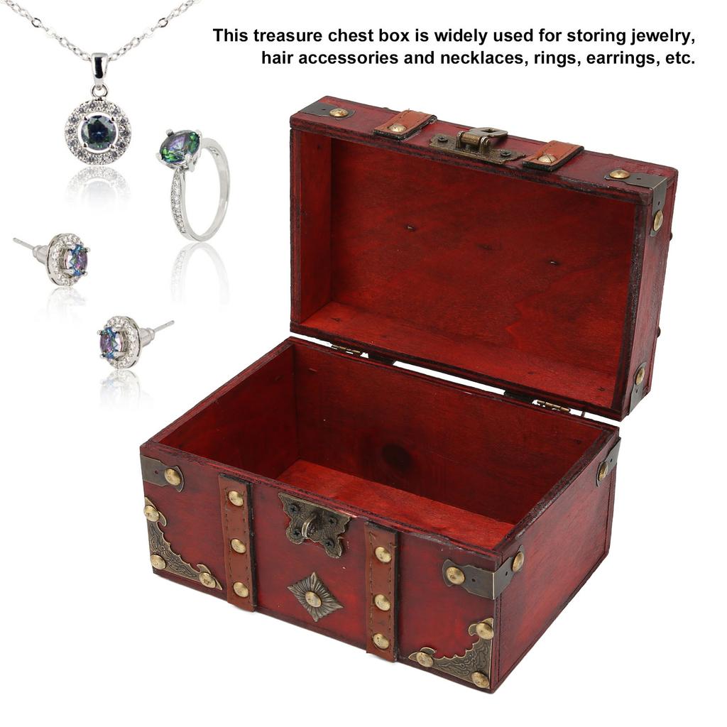 Treasure Box Durable Wear Resistant Space Saving Wide Application Easy Storage Treasure Chest for Home Store Office