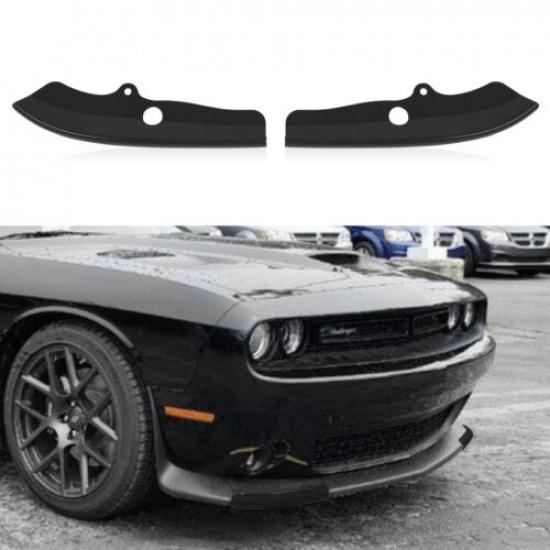 Front Bumper Guard Lip Protector Trim For Dodge Challenger Rt Gt Srt 2015+