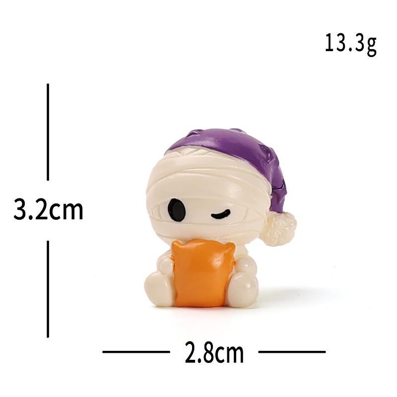 1Pc Resin Pumpkin Ghost Castle Desktop Ornaments Halloween Tabletop Decor Holiday Party Favor Gift Holiday Gift Ornaments