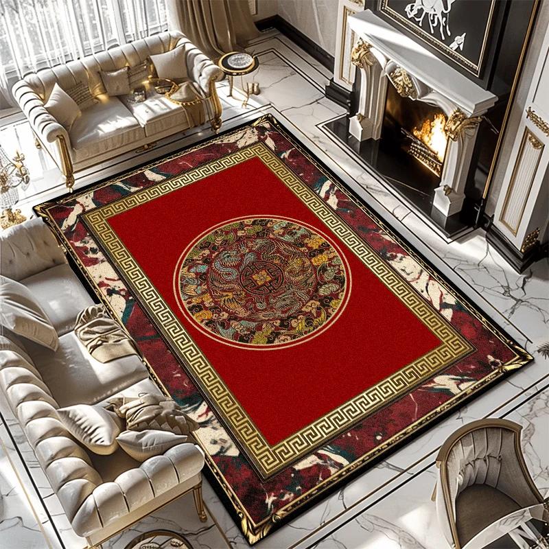 Modern Simple Household Mat Soft Luxury Carpets for Living Room Non-slip Bedroom Luxury Decoration Tapetes Black 160x230cm Rug