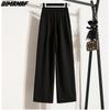 DIMANAF 2023 Summer Pants High Waist Women Straight Basic Pants Loose Casual Female Casual Trousers Pants 5XL