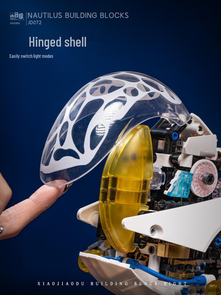 JD072 Nautilus Mechanical Punk Building Block Toy for Adults