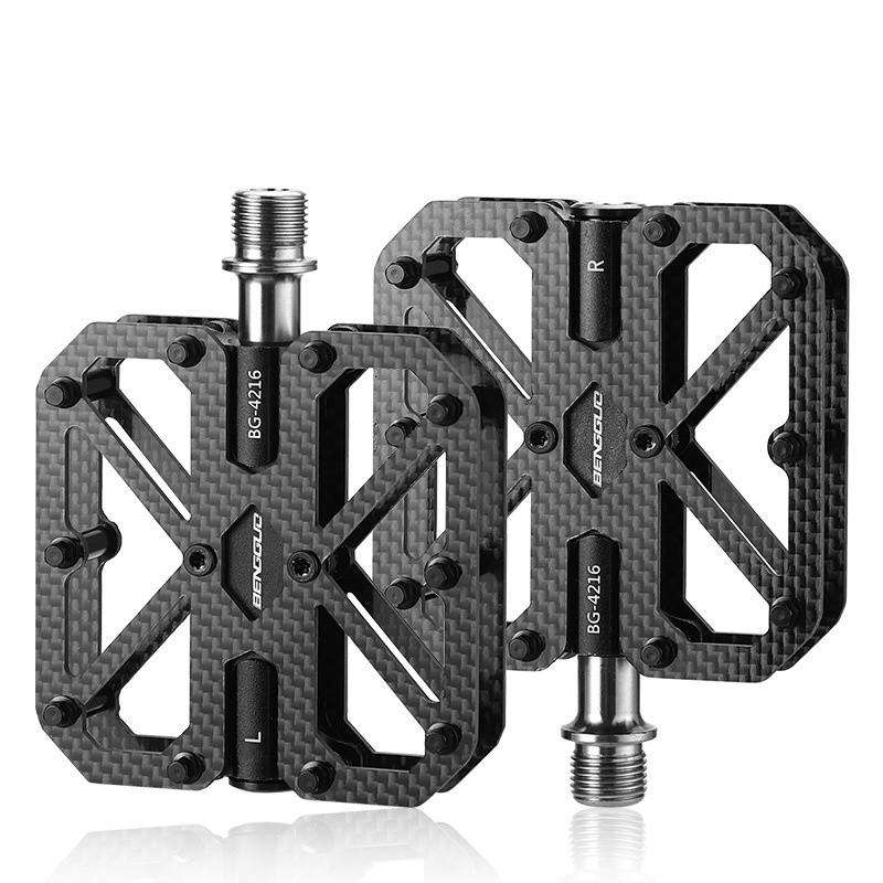 

Carbon Fiber Bicycle Pedals With Antislip Design For Mountain And Road Cycling Enthusiasts