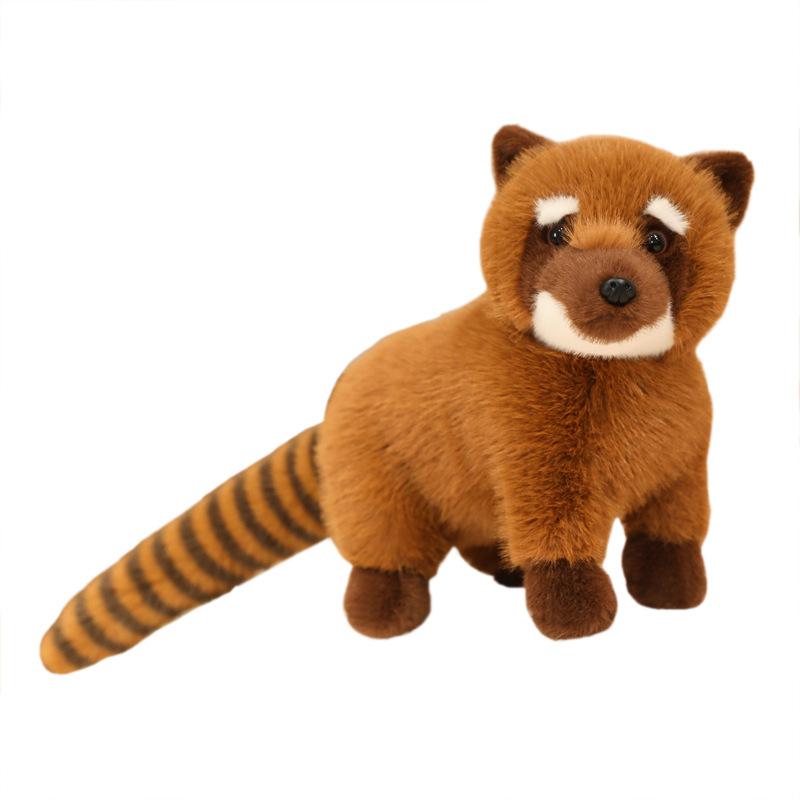 Simulation North American Raccoon Doll Zoo Travel Souvenir Cute Little Raccoon Plush Toy Doll