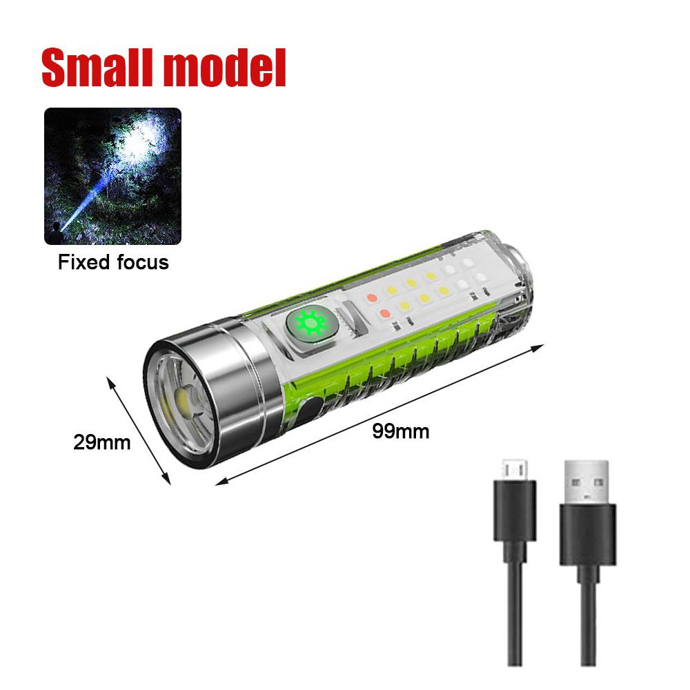 20W White LEP Flashlight,Red Blue Waring Light,UV Ultra Violet Torch,Zoomable,Fluorescent,Magnet Tail, Pen clip,Type-C Charge