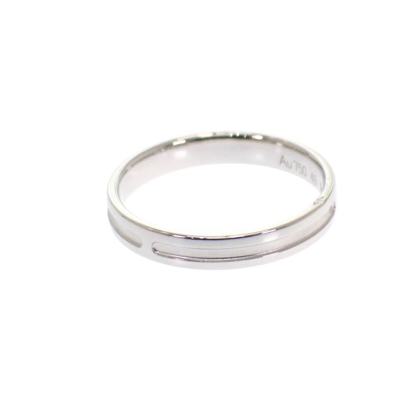 HERMES  #9(JP Size)  ring K18WG K18 white gold Women