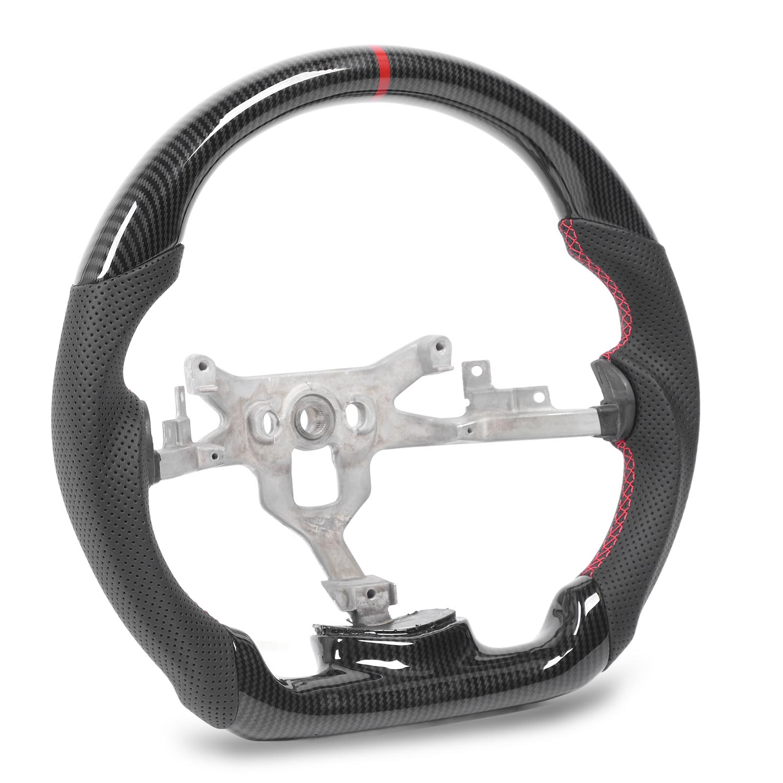 

Рулевое колесо Hydro Dip Carbon Fibre Look, перфорированная кожа, плоский руль для C6 20062013