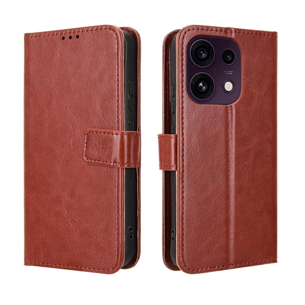 Flip Cover For OPPO Reno 16F / Reno 16FS Leather Case [Flip Vintage Leather] Shockproof Durable Retro Phone Case