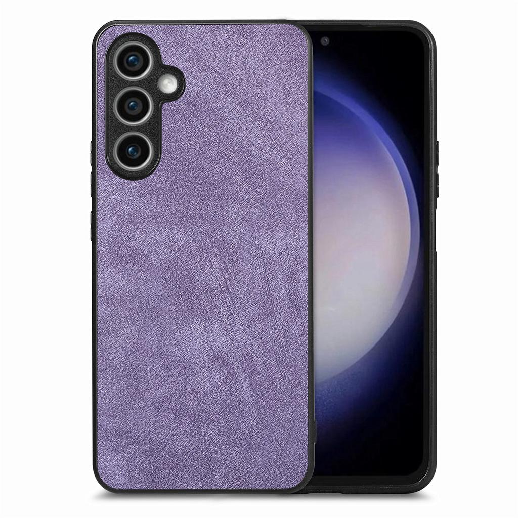 For Samsung Galaxy S23 FE Case Shockproof Slim Retro Leather Phone Back Cover