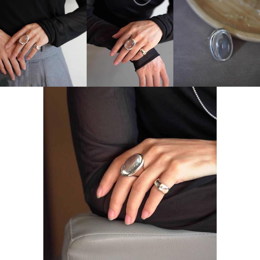 Fashionable Adjustable Oval Water Drop Ring For Women In Elegant Vintage Design