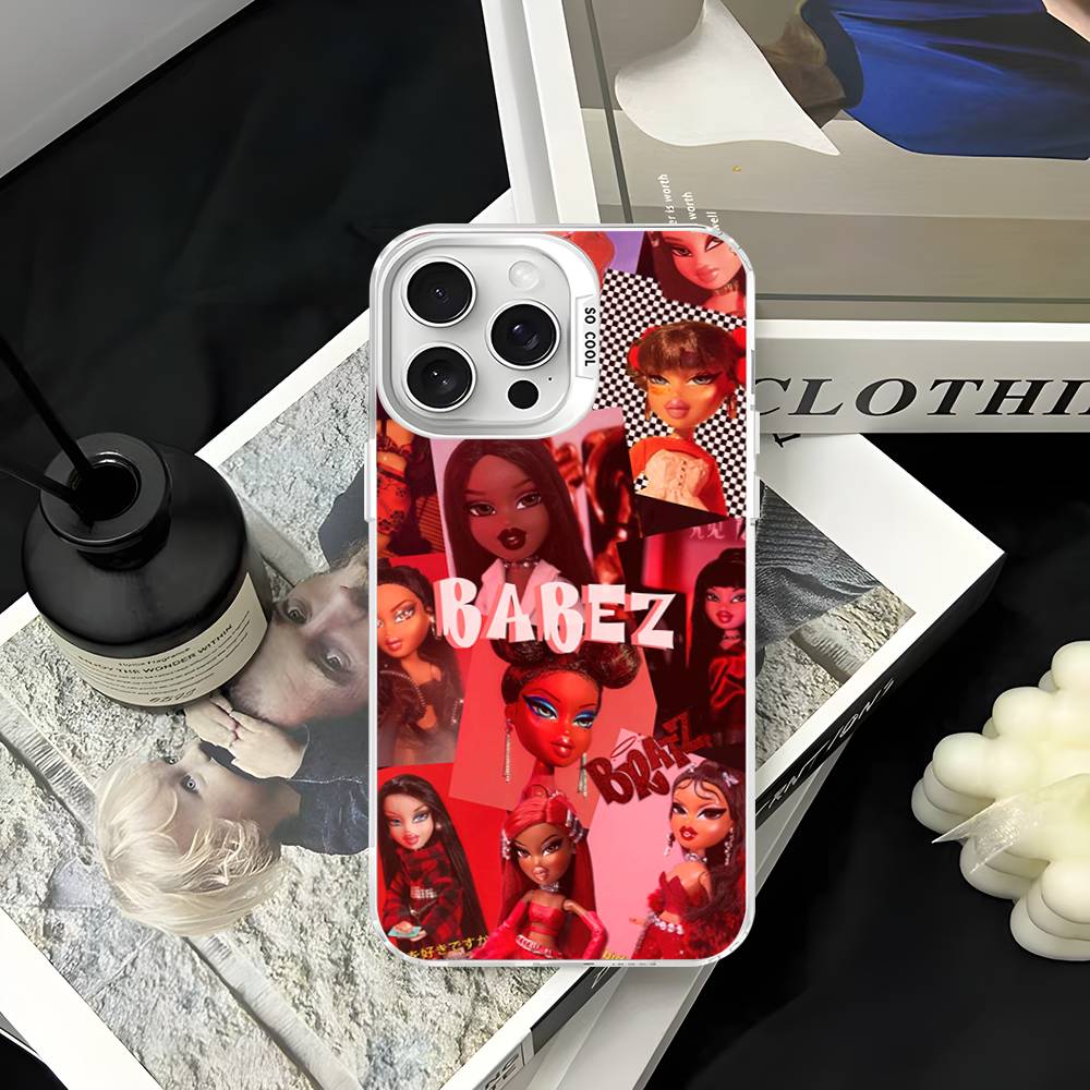 B-Bratzs Phone Case Color Silver Shell For lPhone 17 16 16e 15 14 13 12 11 Pro Max Plus