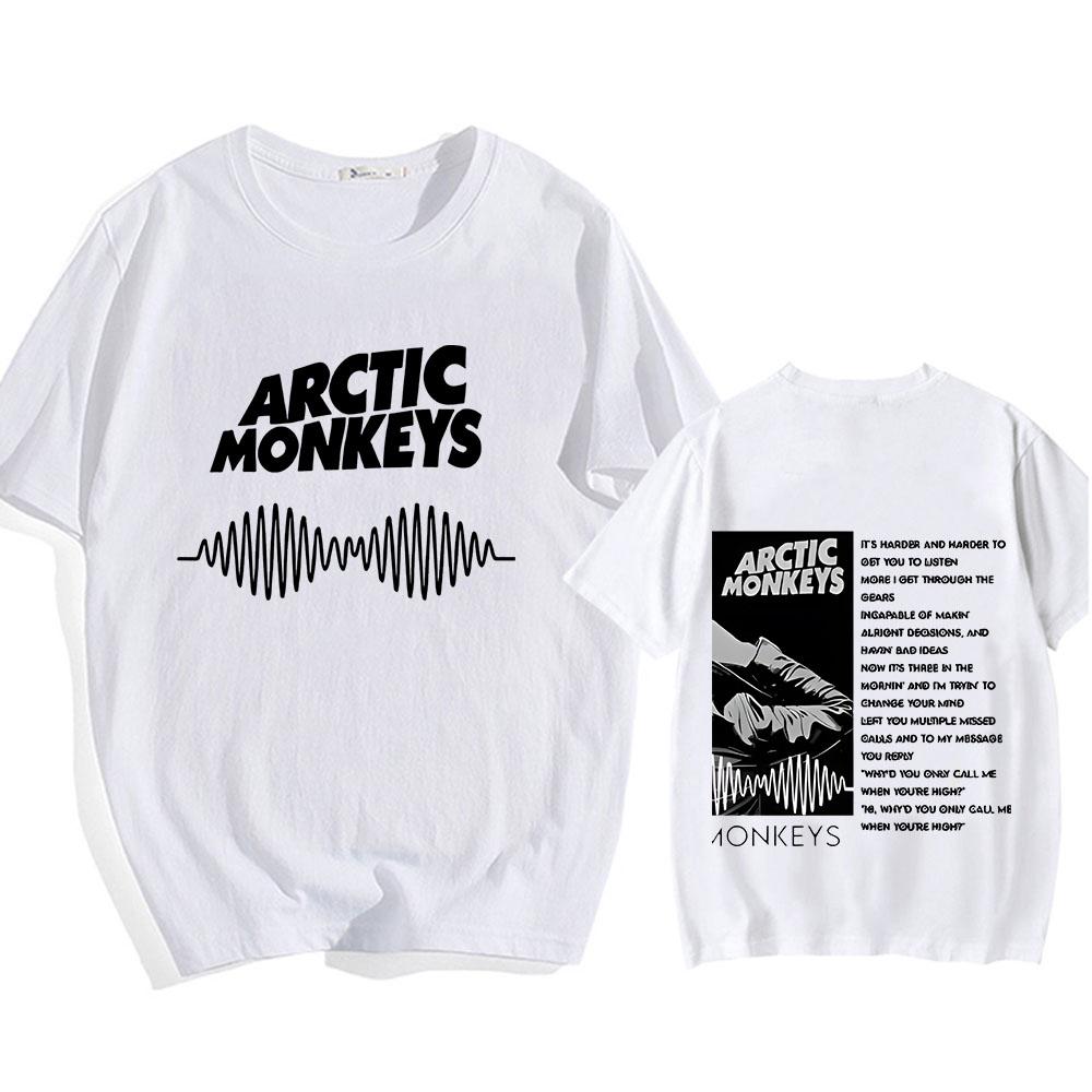 

Arctic Monkeye Boys Girls Back Printing T-shirts The Hit List Gothic Tee-shirt Summer Punk Casual Tshirt Sudaderas Hip Hop Tees 4XL