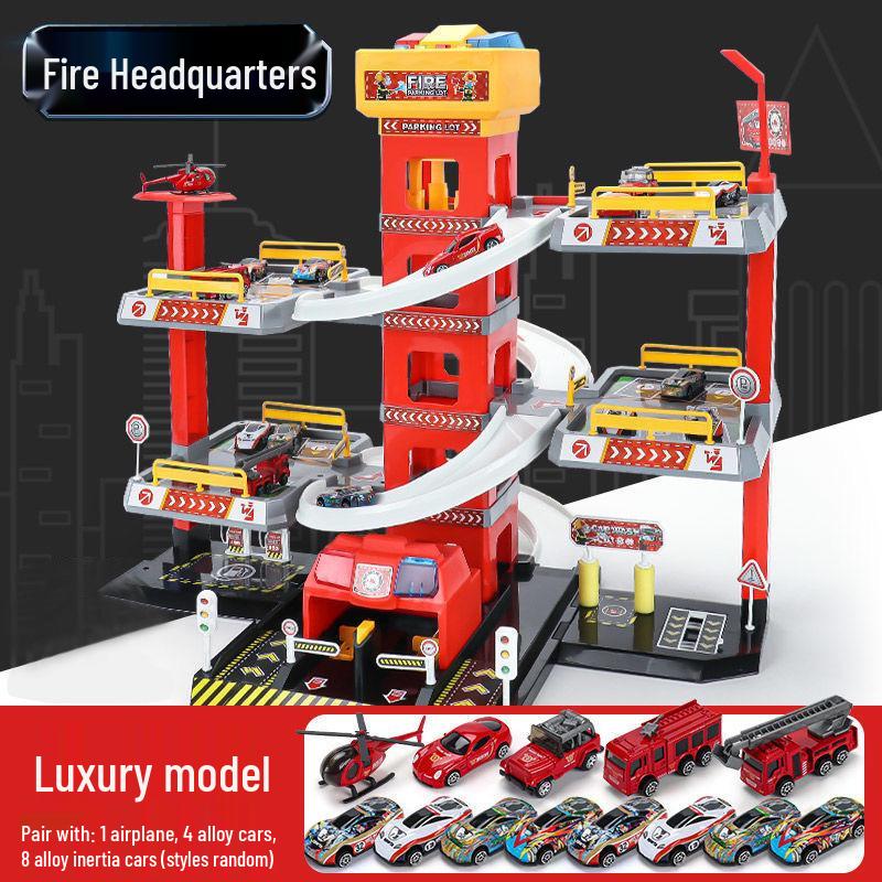 Huicheng Seven- or Nine-Layer Electric Race Track Parking Toy Set