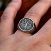 Fashion Vintage Viking Carved Tree of Life Ring For Men Women Stainless Steel Celtic Knot Rings Amulet Jewelry Gift Dropshipping