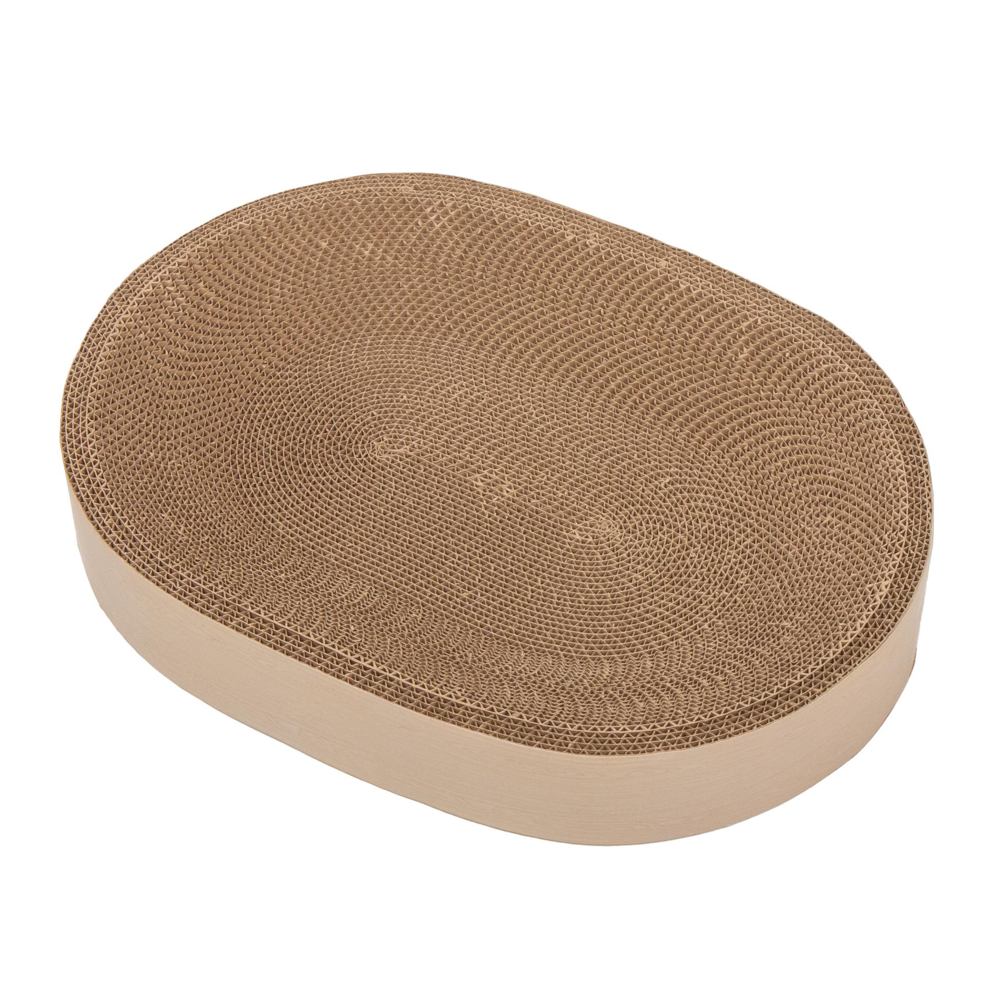 

Oval Cat Scratching Bed with Corrugated Paper for Kittens