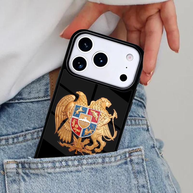 Armenische Flagge Schutzhülle für iPhone 16e 15 14 13 12 17 Pro Max Plus Air 17pro Hülle Coque
