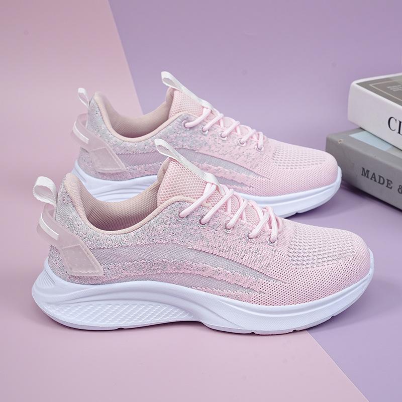 Girls' running shoes Girls' high school students' military training sneakers Women's junior high school students' lightweight shock-absorbing soft-so