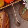 Wooden Honey Spoon Handmade Honey Stirrer Long Handle Cooking Baking Tool Kitchen Tableware Scoop Coffee Honey Tea Spoon Stirrer