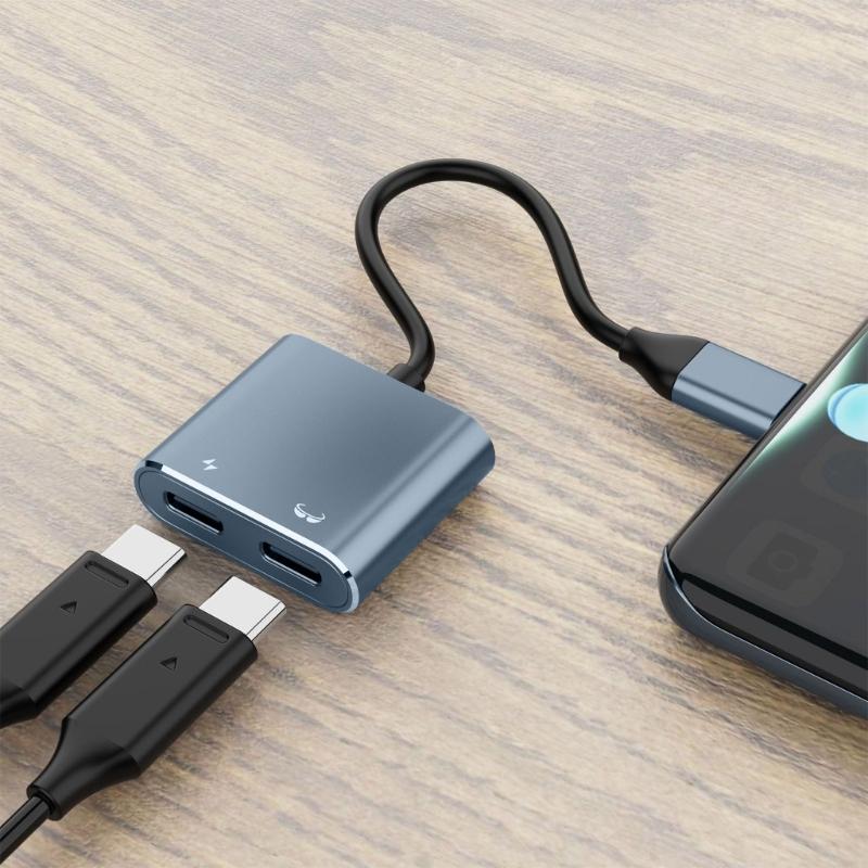 Aluminum USB C Converter 4K Support 100W Fast Phone Tablet Compatibility