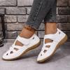 Fashion Solid Women Color Light Open-Toe Breathable Flats Lightweight Soft Leather Outdoor Shoes Women Causal Sandals New Women Shoes