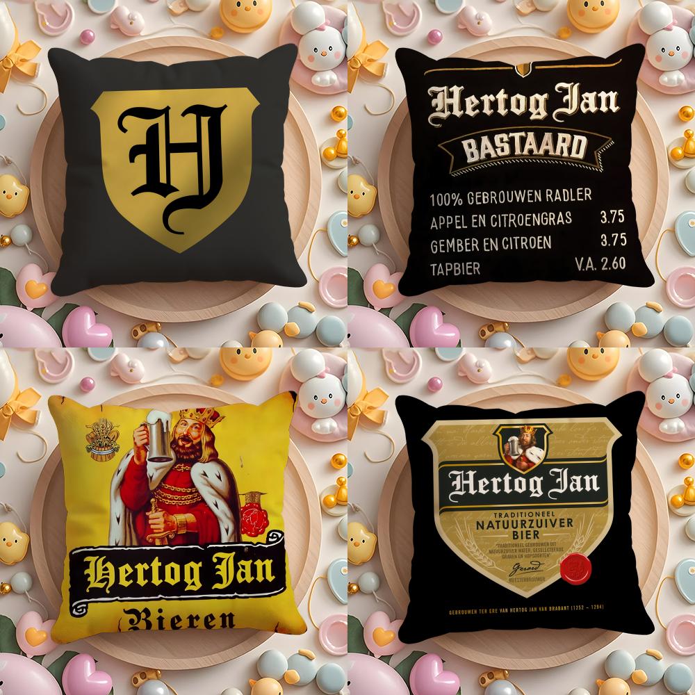 H-HERTOG JANS Cushion Cover Home & Car Multi-Scene Pillow Cover - Reversible, Soft & Durable for Daily Use