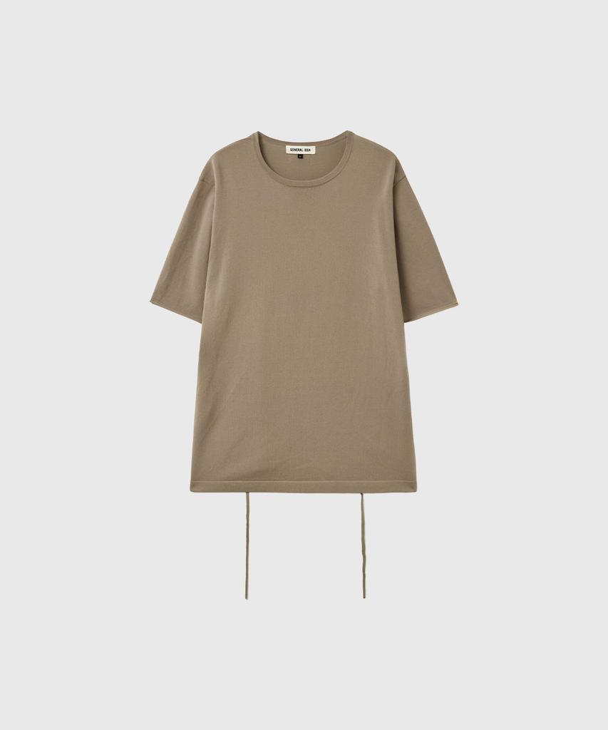 GENERALIDEA Temperature Cut Cool Loose Fit Knit T-Shirt [Taupe] / Gf2Lkp538