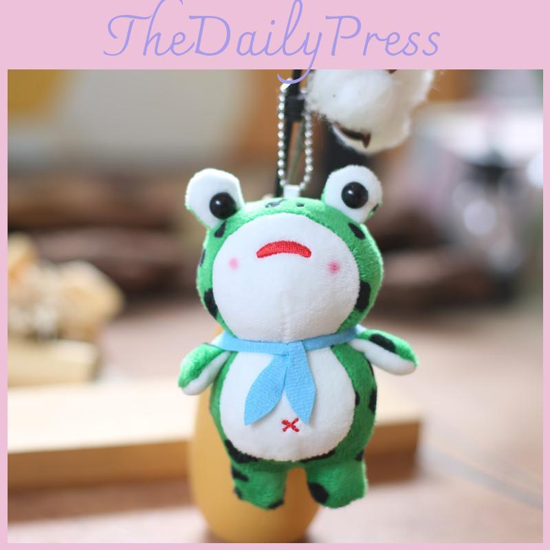 Little Cute Frog Keychain Cartoon Kids Backpack Hanging Ornament Gift Birthday