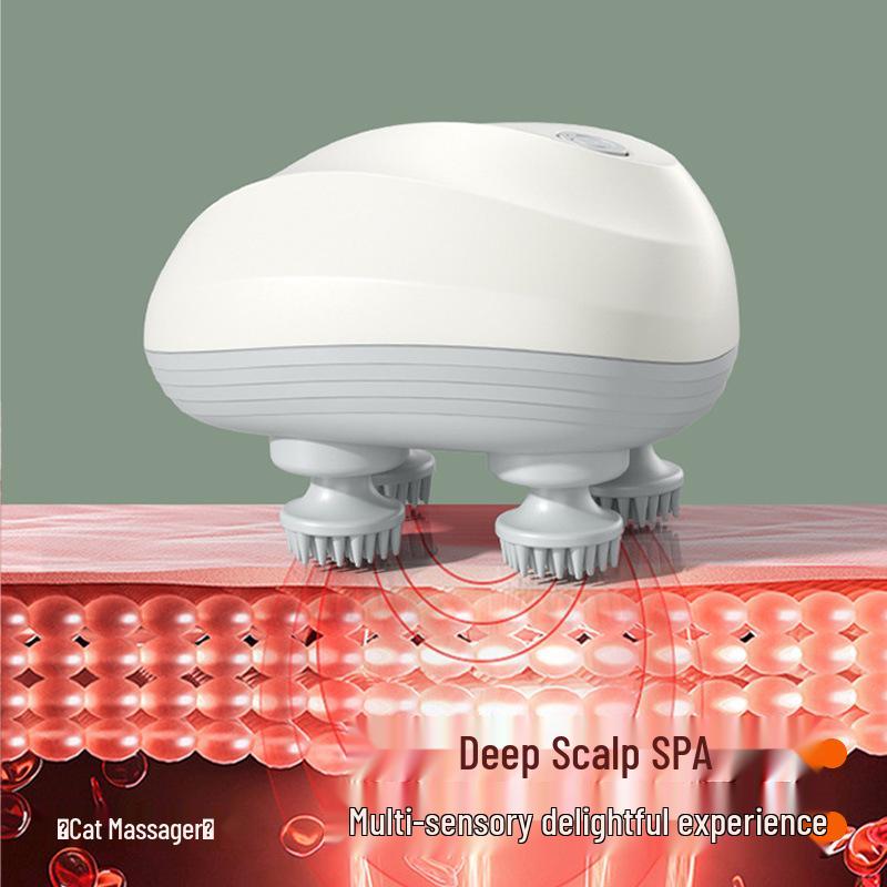 Electric Cat Head Massager: Automatic Pet Head Massage Toy