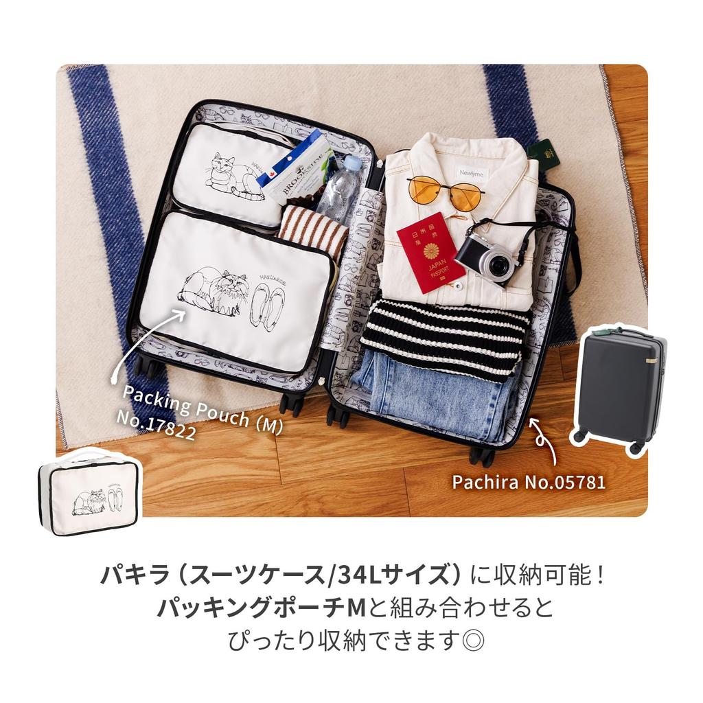HAyU x Packing Small Travel 17821 Ivory [Ace Tokyo] ace. Pouch, Size, Accessory,