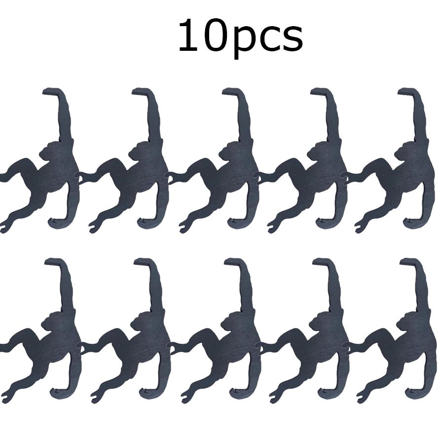 New Kitchen Wall Door Metal Hook Key Hanger Cat Tail Monkey Shaped Decor Holder Clothes Storage Rack Seamless Hook Tool