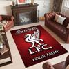 Liverpool Fc Customize Text Carpet Perfect For Outdoor Entryway Dormitory Hallway Antislip Rug Office Home Decor Spiritual Gift