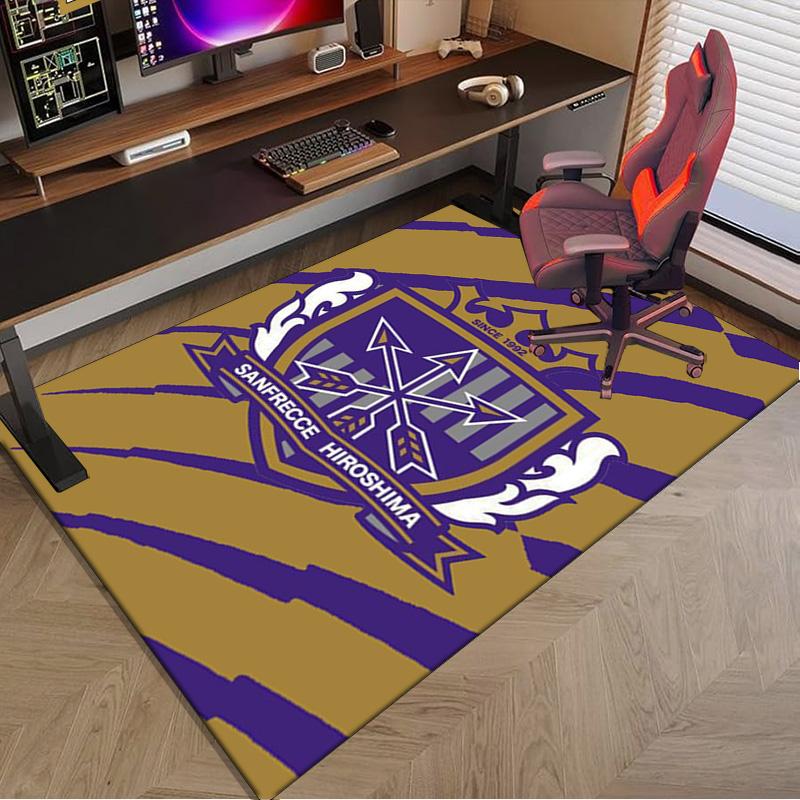 Football Club Emblem Printed Area Rug for Office, Chair Rug, Decorative Carpet Floor Mat, Large Size Fan gifts Christmas gifts