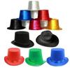 Elegant Green & Black Top Hat with Gold Powder for Adults & Kids, Unisex Magician & Jazz Style.