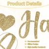 Happy Anniversary Banner, Glitter Happy Anniversary Decorations No DIY Anniversarys Decor Gold Glitter Bannersfor Wedding Anniversarys Party