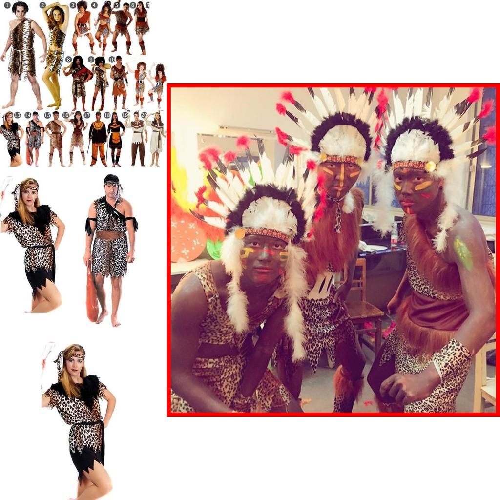 Adult Primitive Cosplay Costume Featuring Funny Leopard Print For Stage Performance