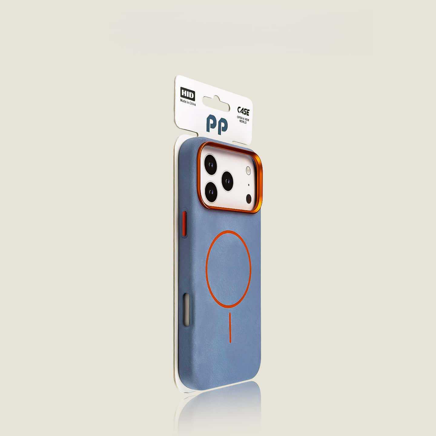 iPhone 17 Pro Max Case: Black Leather Texture, Magnetic Suction, Metal Frame, Drop-Proof. iPhone 17