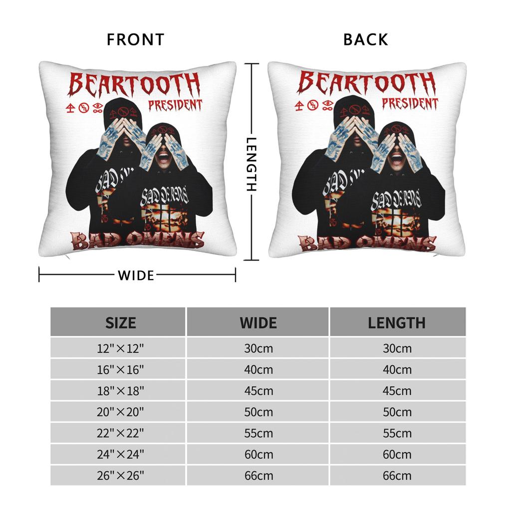 Bads Omensss Do You Feel Love Tour Pillow Case Morden Pillow Cover Graphic Pillowcases For Sofa Car Home Decor