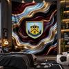 Wall Hanging Tapestry Burnley Football Print Cloth for Living Room Bedroom Home Decor