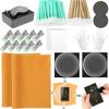 221pcs Precision Support Card Flattening Kit Clear Acrylic Rounds Accessory Kit Card Cleaning Kit Portable