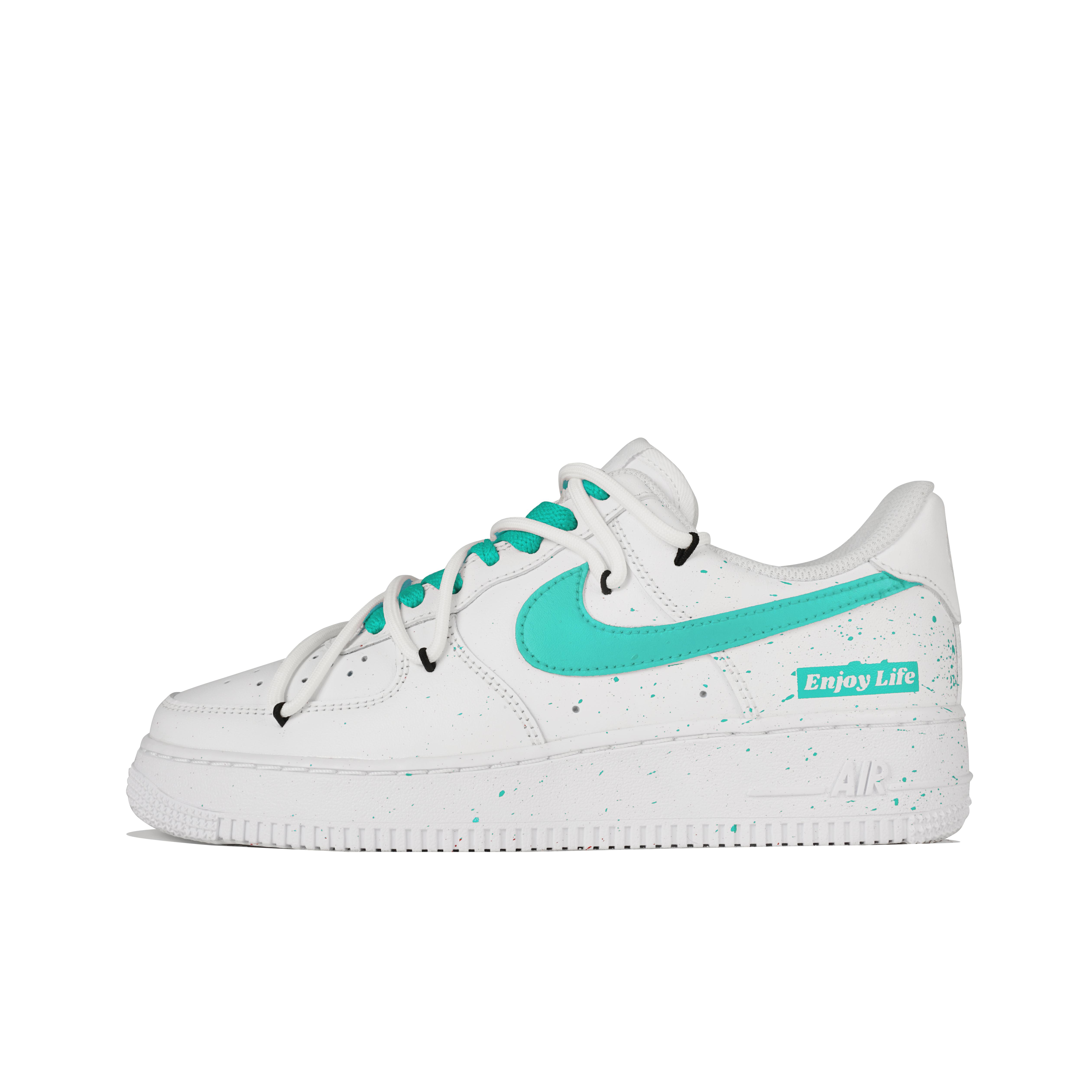 

Nike Air Force 1 Low top Skateboard Shoes Women s White Green DD8959-100(Team-) 38.5